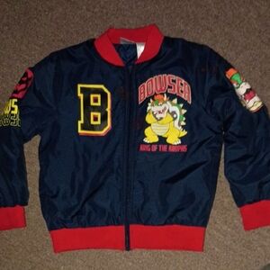 Nintendo Kids Jacket - Blue and Red Bowser Design
